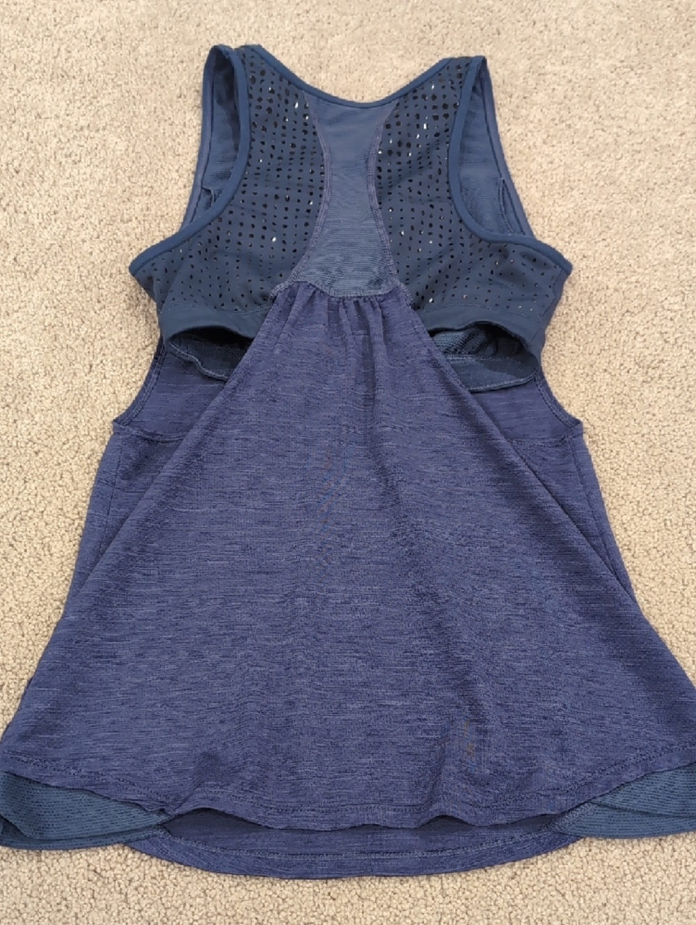 Athleta Indigo Blue Racerback Performance Tank - Picture 4 of 5